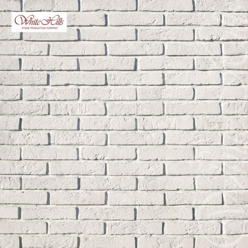 Плитка Бергамо брик  (белый) White Hills цемент 225*49мм