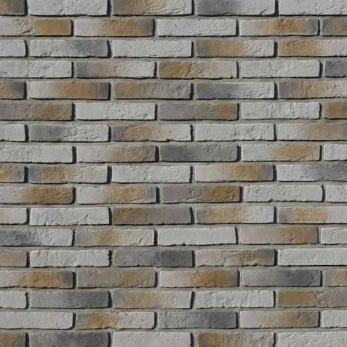 Плитка Бергамо брик (серый) White Hills цемент 225*49мм