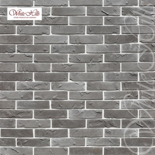 Плитка Эрдинг брик  (серый) White Hills цемент 225*(52-55)мм