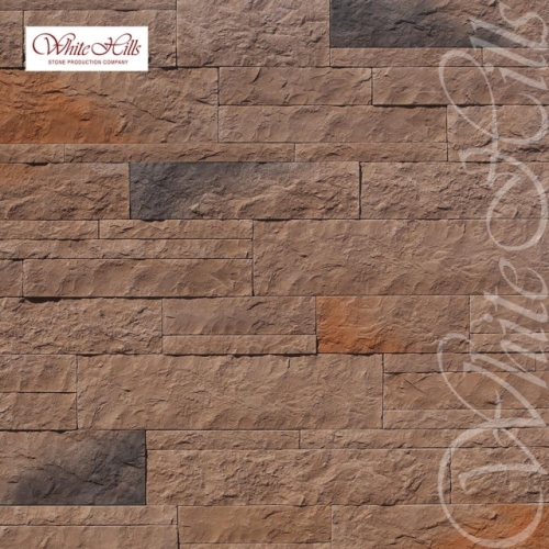 Картинка товара Плитка Лоарре 492-40 (темно-коричневый) White Hills цемент (280-560)*(35-140)мм
