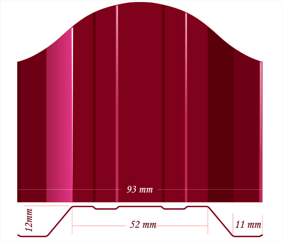 Штакетник СНК Эконом 95 мм Штакетник СНК Эконом 95 мм