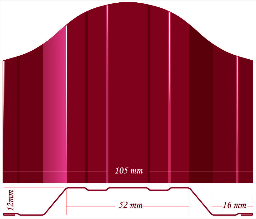 Штакетник СНК Стандарт двухсторонний 105 мм Штакетник СНК Стандарт двухсторонний 105 мм
