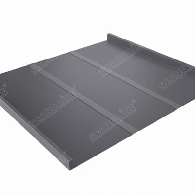 Кровля Grand Line Фальц двойной стоячий RAL 7004