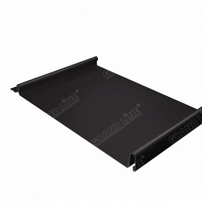 Фальцевая кровля Grand Line Кликфальц Drap 0,45 мм. RR 32 (темно-коричневый)
