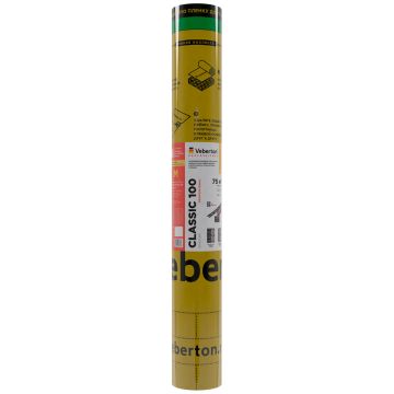 Картинка товара Мембрана супердиффузионная ветрозащитная Veberton Professional Classic 100 трехслойная 100 г/м2 1,5 м (ш) (75 м2)