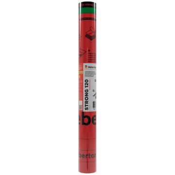 Мембрана супердиффузионная ветрозащитная Veberton Professional Strong 120 трехслойная 120 г/м2 1,5 м (ш) (35 м2)