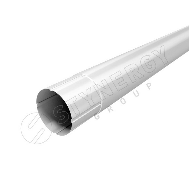 Труба 3м Stynergy 90мм Полиэстер RAL 9003 (белый)